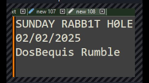 SUNDAY RABB1T H0LE LIVE STREAM! | DosBequis Rumble RabbitHole-ing and gaming