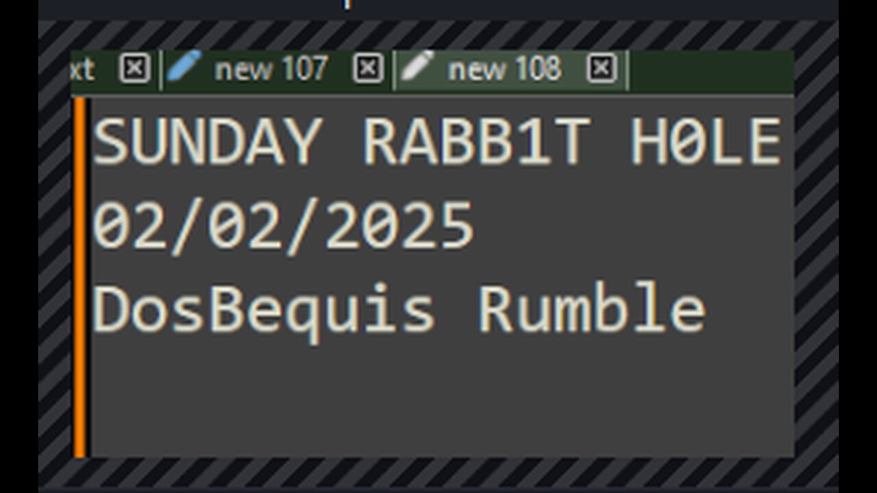 SUNDAY RABB1T H0LE LIVE STREAM! | DosBequis Rumble RabbitHole-ing and gaming