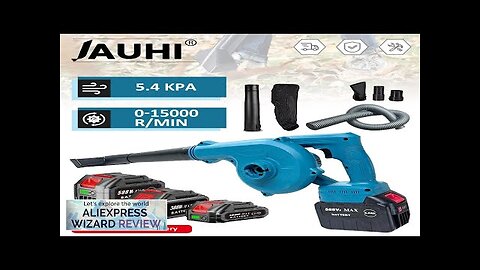 JAUHI 2in1 Cordless Blower&Vacuum18V Max Lightweight Handheld Small Dry Leaf Sawdust Review