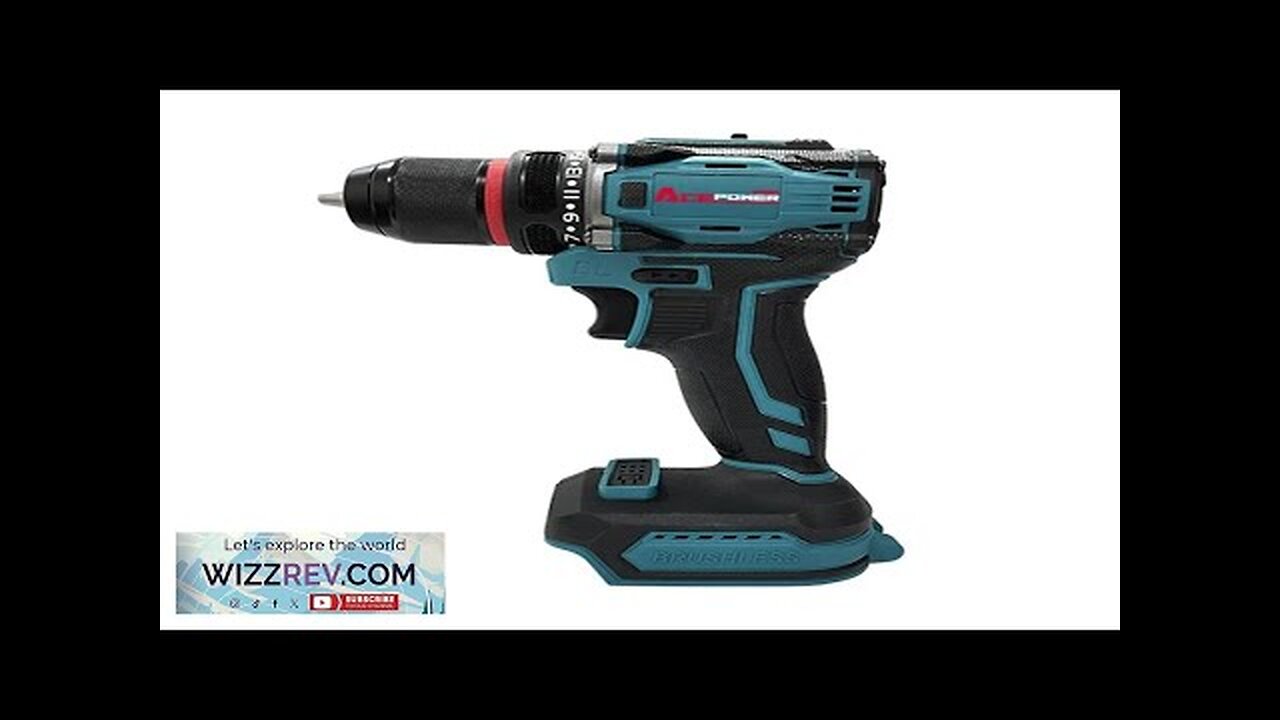 AcePower 10mm Electric Brushless Drill 2-Speed Cordless Drill Screwdriver 60-100Nm Torque Review