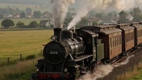 Evolution of passenge Train 1830s to 2025 #ai #train #evolution