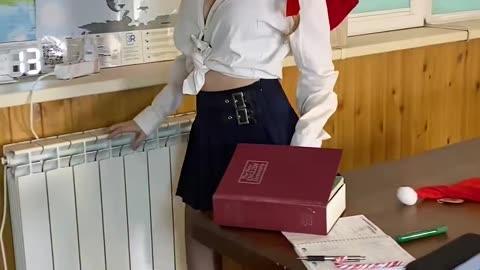 Student tries to study on New Year's Eve!