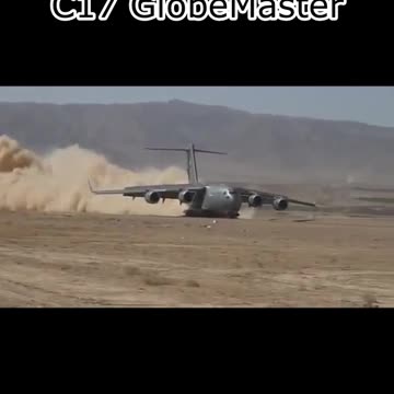 Weird C17 GlobeMaster Land On Desert Sand #Aviation #Fly #AeroArduino