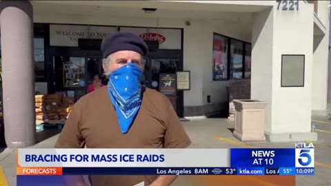 Activists disrupt ICE raid in L A County.