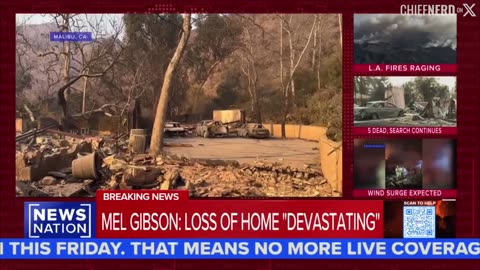 NEW – Mel Gibson's Malibu Mansion Burned Down While He Was Filming Joe Rogan's Podcast