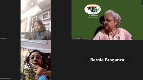 Vandana Bhasin with Dr Susan in Cellular Detox group Counseling