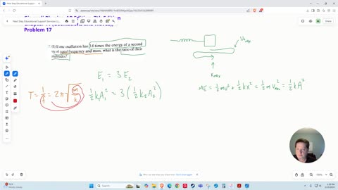 Determining the Ratio of Amplitudes Given the Ratio of Energies in Two Oscillators