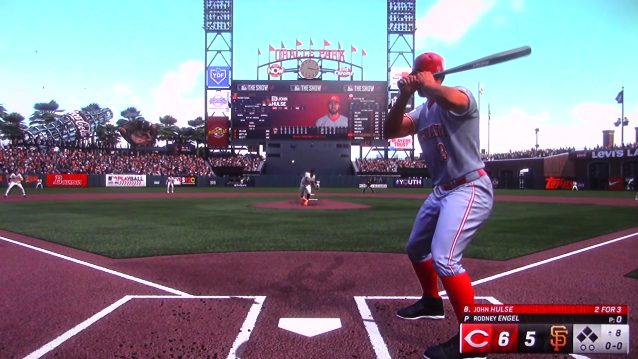 MLB The Show: Cincinnati Reds vs San Francisco Giants (S8 G4 Hulse 3 HRs)