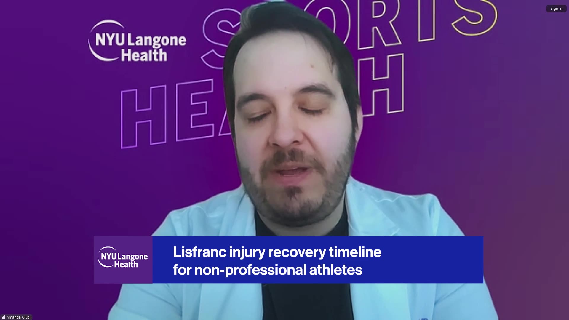 NYU Langone's Daniel J. Kaplan, MD explains Andrew Thomas' recovery from Lisfranc surgery