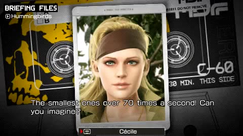 Metal Gear Solid Peace Walker - Cécile's Briefing Files