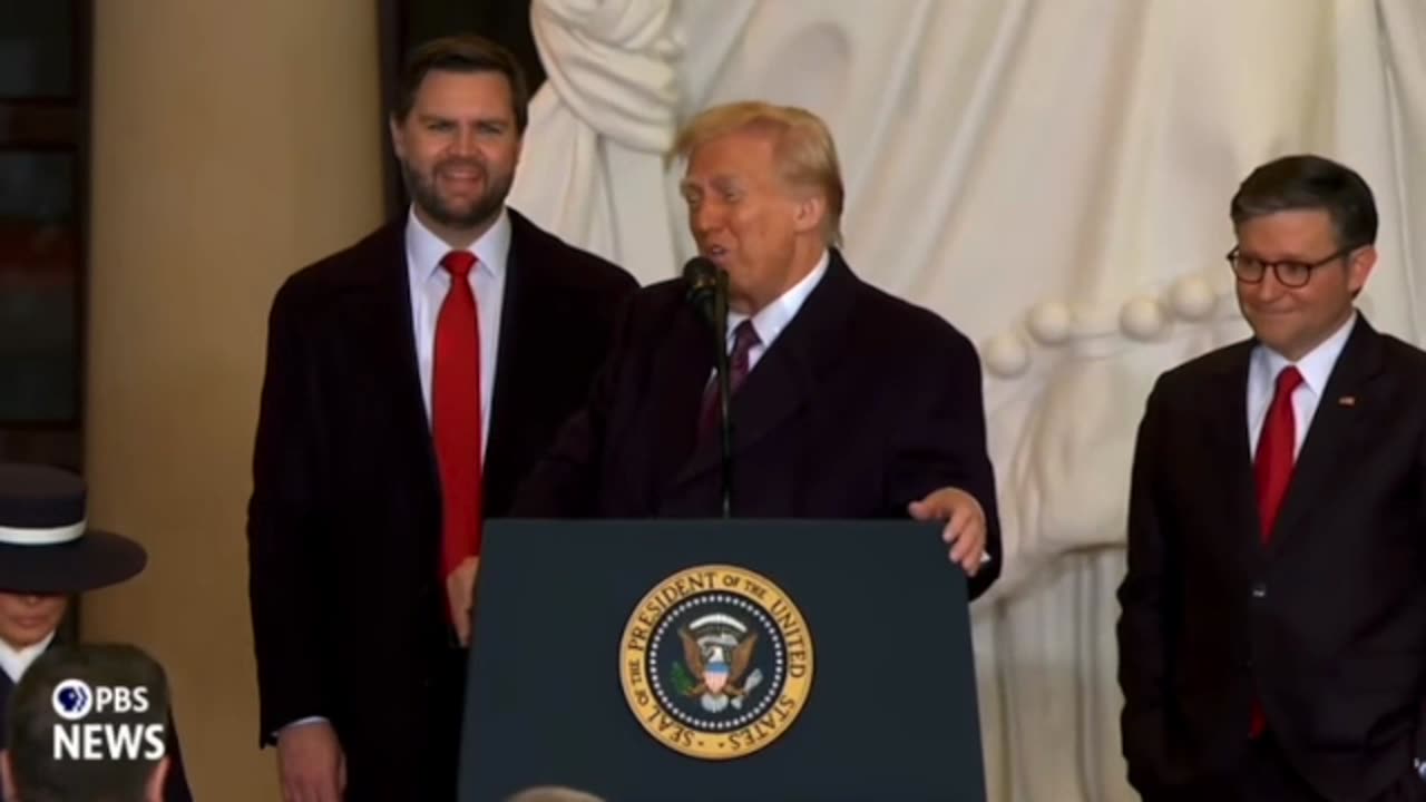 President Trump UNSCRIPTED : Full Speech At The Emancipation Hall After The SWEARING IN (1/20/25)