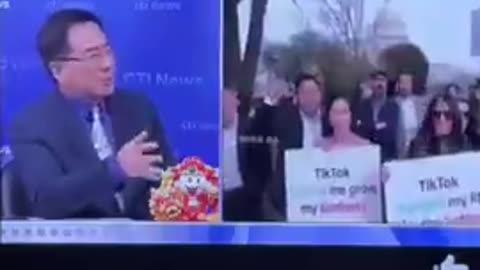 Interesting clip of what the Chinese are saying about the TikTok ban