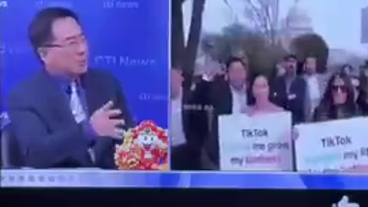 Interesting clip of what the Chinese are saying about the TikTok ban