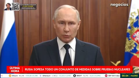 ÚLTIMA HORA | Rusia sopesa todo un conjunto de medidas sobre pruebas nucleares