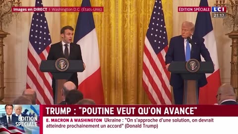 Macron prône la paix devant Trump... Et la guerre devant von der Leyen ! - NDA/Aigouy