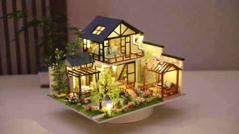 OZJAY DIY Miniature House Kit