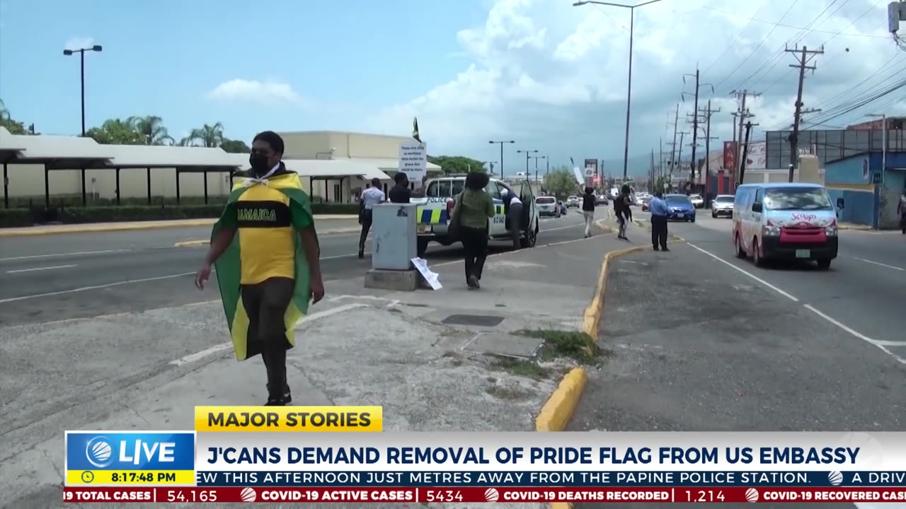 January 2024: Jamaicans object to 'pride' flag at US Embassy