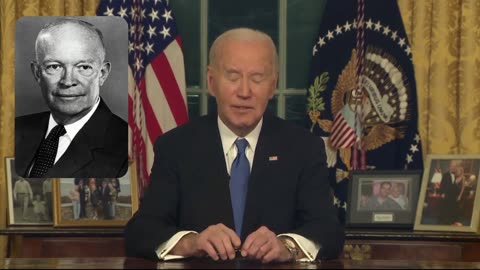 Joe Biden YAWNS as he tries to pretends to warn about the military-industrial complex