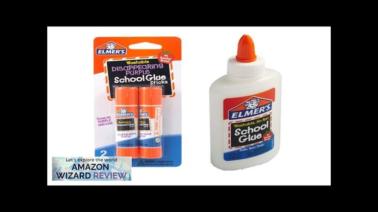 Elmer's bundle Washable Liquid School Glue White Dries Clear 4 fl oz Review