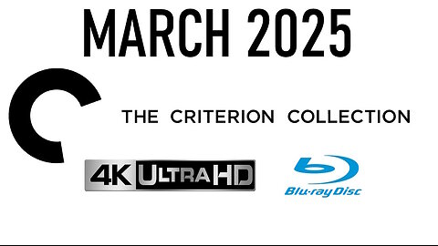 The Criterion Collection [NEW RELEASES APRIL 2025 4K & Blu ray]