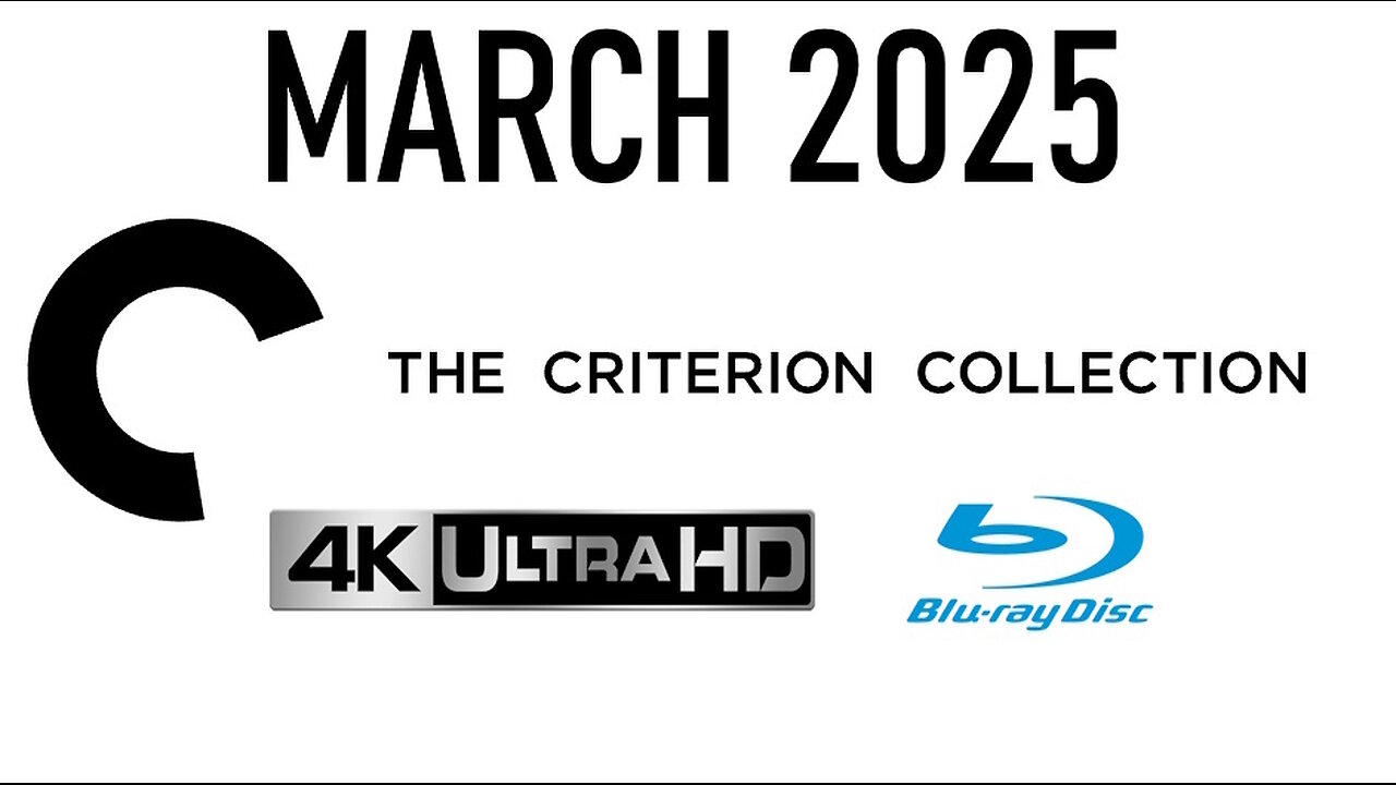The Criterion Collection [NEW RELEASES APRIL 2025 4K & Blu ray]