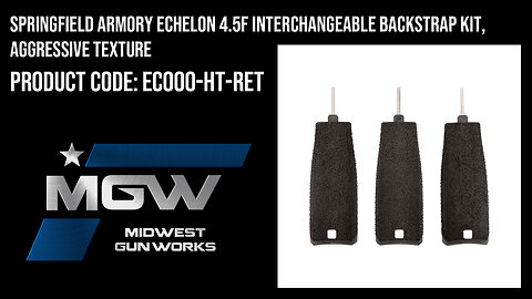 Springfield Armory Echelon 4.5F Interchangeable Backstrap Kit, Aggressive Texture - EC000-HT-RET