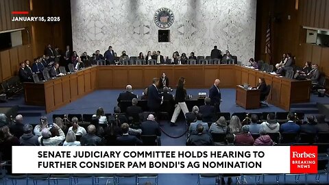 Senate Judiciary Committee Holds Second Hearing To Consider Pam Bondi's Nomination To Be AG