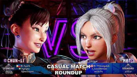 Kuya Kalbo SF6 Casual Match Roundup. Chun Li 4 star Diamond Rank [Hori Fight Stick]