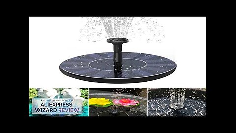 Solar Fountain Bird Bath Pond Patio Powered Fountain Garden Decoration Floating Garden Review