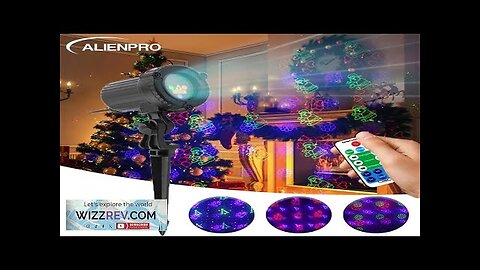 ALIEN RGB Outdoor Christmas Waterproof Laser Projector Light Xmas Theme Effect Garden Review