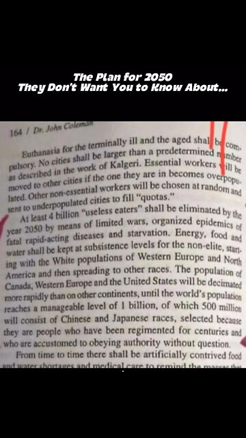 UK Farmer sees documents that by 2030 there will be a 50% reduction in farm animals