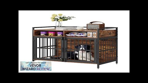 VEVOR Furniture Style Dog Crate with Storage 41 inch Dog Crate Furniture Review