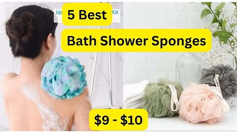 5 Best Shower Sponges for Every Need Under $10!