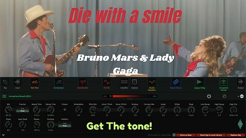 Bruno Mars, Lady Gaga - Die with a smile tone tutorial