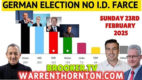GERMAN ELECTION NO I.D. FARCE WITH WARREN THORNTON, PAUL BROOKER & LEMBIT OPIK