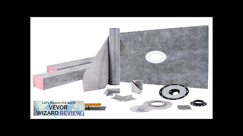 VEVOR Shower Curb Kit 48"x48" Watertight Shower Curb Overlay with 4" ABS Review