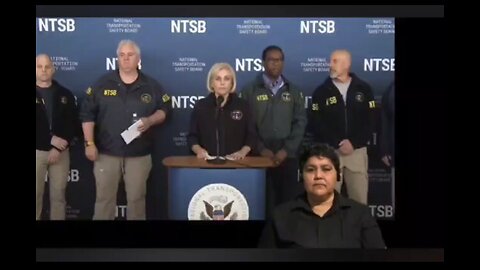 ASL interpreted - NTSB press conference on DC airplane and helicopter crash