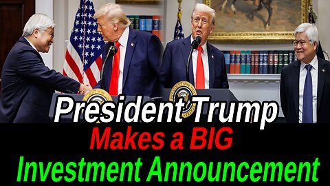 Watch President Trump Makes a BIG Investment Announcement in White House #newspolitics #trump