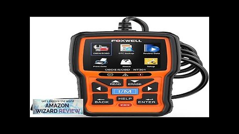 FOXWELL NT301 OBD2 Scanner Live Data Professional Mechanic OBDII Diagnostic Code Reader Review