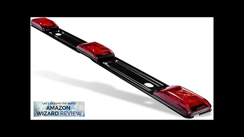 TRUE MODS 15" Inch 9 LED 3 Red Trailer Light Bar DOT Review