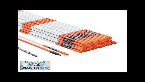 VEVOR Driveway Markers 100 PCS 48 inch 0.4 inch Diameter Orange Fiberglass Review