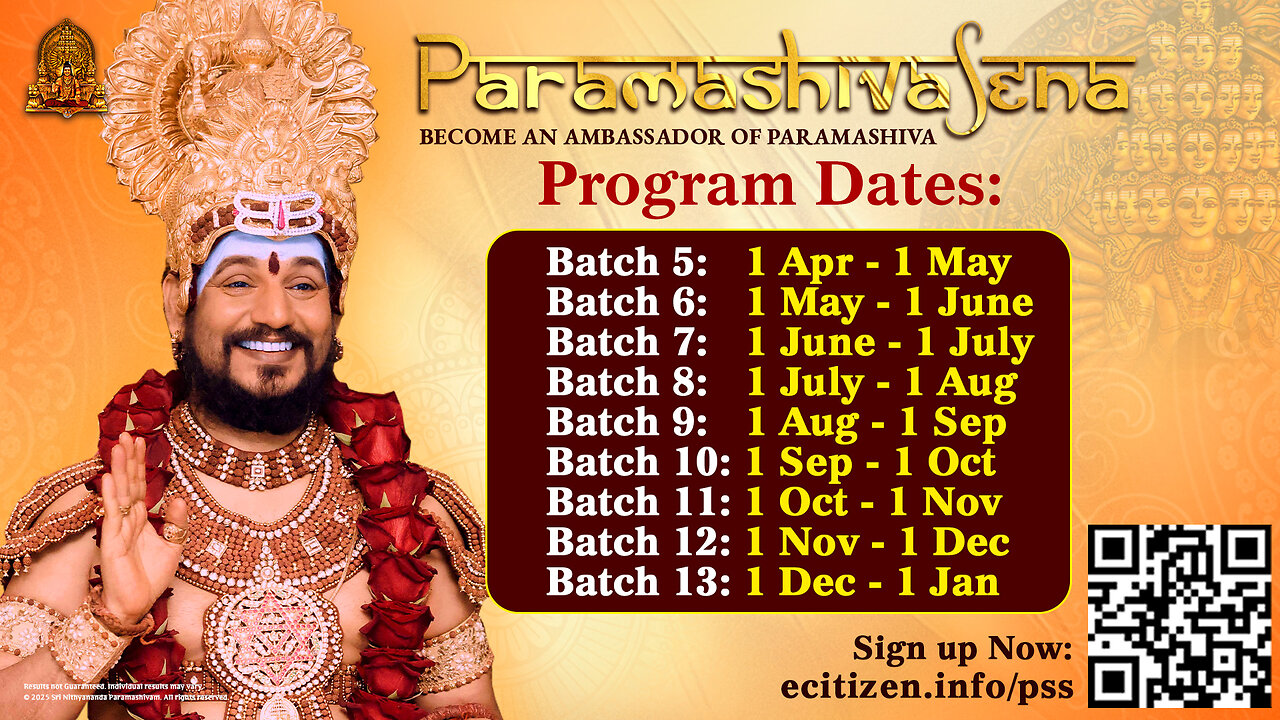 Connect with Divine Presence: LIVE Darshan of SPH Bhagavan Sri Nithyananda Paramashivam