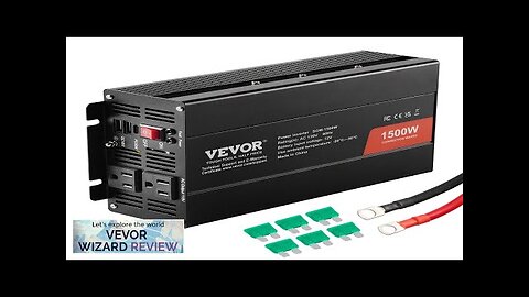 VEVOR Modified Sine Wave Inverter 1500W DC 12V to AC 120V Power Review