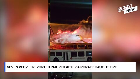 Air Busan Airbus plane catches fire before takeoff at Busan airport