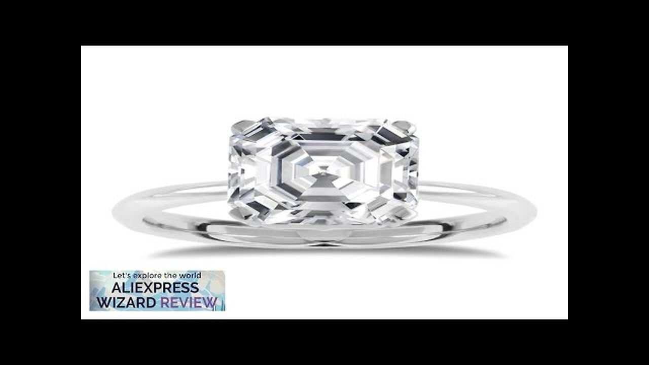 CVD HPHT Asscher Lab Growm Diamond Ring 3ct D VS1 18K Gold Review