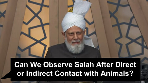 Can We Observe Salah After Direct or Indirect Contact with Animals?