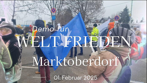 Nachbericht zur Friedensdemo in Marktoberdorf: Ein starkes Zeichen für den Weltfrieden.