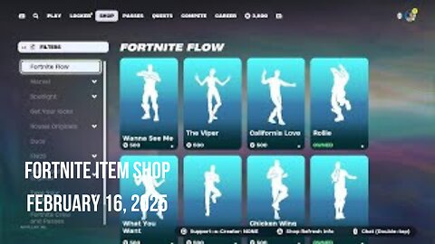 Fortnite Item Shop|February 16, 2025