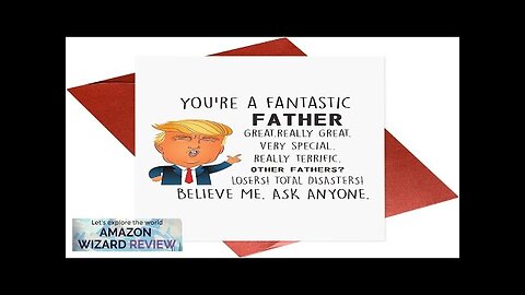 Funny Father's Day CardTrump FatherDad BirthdayHumorous Greeting Cards Review