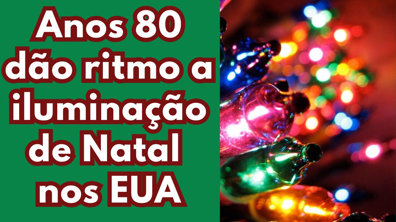 Anos 80 dão ritmo a iluminação de Natal nas casas nos EUA